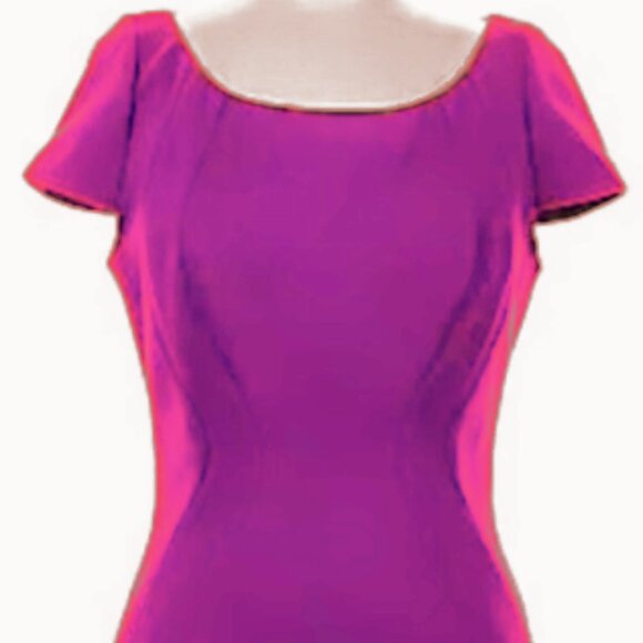 Brand New Women's Tahari Cap-Sleeved Cocktail Dress - Picture 4 of 9